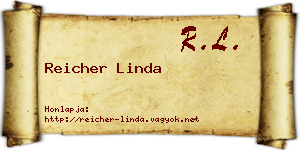 Reicher Linda névjegykártya